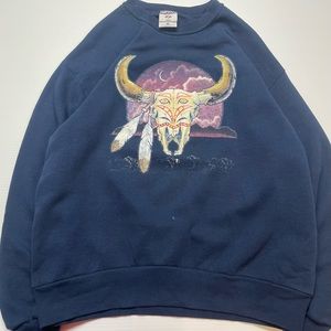 Vintage Western Jerzees Crewneck Size L